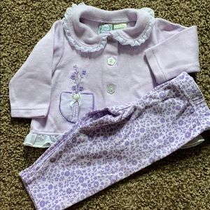 Purple flower set